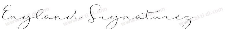 England Signaturez字体转换